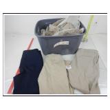 14 PAIRS OF KHAKI PANTS 34' W