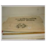 TWO VINTAGE CLOTH SACKS