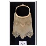 **Art Deco purse chainmail with hinged handle