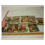 NINE MISC WESTERN VINTAGE COMICS