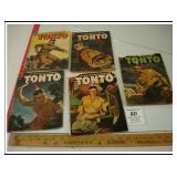 FIVE VINTAGE TONTO COMICS