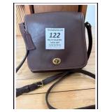 VINTAGE COACH COMPANION FLAP BAG-MOCHA BROWN GLOVE