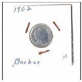 **1902 BARBER DIME - GREAT CONDITION