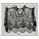 Antique French Chantilly lace blouse/collar