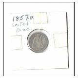 **1857-O SEATED DIME - GREAT CONDITION