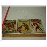 THREE GENE AUTRYS CHAMPION COMICS-VINTAGE
