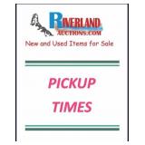 PICKUP & REMOVAL DATES & TIMES