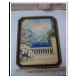 VINTAGE FRAMED PRINT - LAND OF DREAMS BY