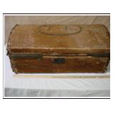 ANTIQUE HAIR-COVERED TRUNK - LATE 18TH CENTURY