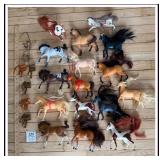 LOT OF TOY HORSES-DREAMWORKS SPIRIT RIDING FREE