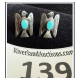 **STERLING SILVER NATIVE AMERICAN NAVAJO CUFFLINKS