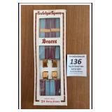 1950s SUSPENDERS-TRAFALGAR SQUARE UNION-USA MADE