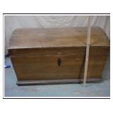 ANTIQUE WOODEN TRUNK - 19TH CENTURY - DOME TOP
