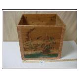 ANTIQUE JAPANESE TEA CHEST - 18 1/2' X 15 1/2' X
