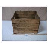 ANTIQUE WOOD CRATE-17'X 14' X 11 1/2' TALL