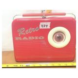 BRAND NEW RETRO RADIO LUNCH BOX