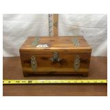VINTAGE SMALL LOCKABLE CEDAR CHEST