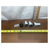 LOT OF 4 CAR CIGARETTE LIGHTER USB CHARGERS