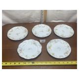 LOT OF 5 HAVILAND & CO PLATES