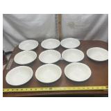 LOT OF 10 HOMER LAUGHLIN VIRGINIA ROSE BERRY BOWLS