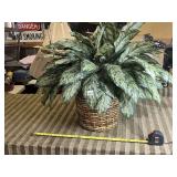 ARTIFICIAL AGLAONEMA PLANT WITH WICKER POT