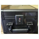 Small Black Carbon Card Collector 2 Row Case