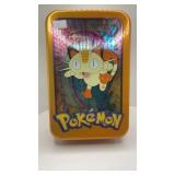 Meowth Tin Box with Misc Cards