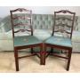 Antique Needlepoint Seat Chairs