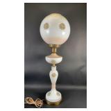 Parlor Lamp with Floral Embellishment