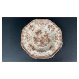 Brown Transferware Plate