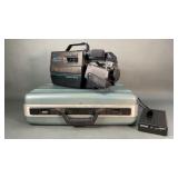 Vintage Panasonic VHS Video Camera with Hard Case