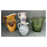 Vintage Pitchers and Creamers incl McCoy