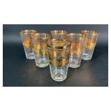 Casari Aramco Gold Trimmed Glasses