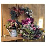 Faux Floral Wreaths & Decor