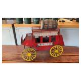 Metal Wells Fargo Stagecoach