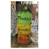 Fall Painted Wood Porch Sign