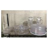 Hostess Serving Pieces Clear Plastic