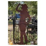 6FT Metal Silhouette Cowgirl Cutout