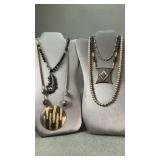 Black And Silver Toned Costume Jewelry