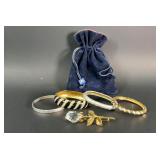 Vintage Swarovski Crystal Jewelry with Bag