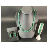 Green Malachite Style Jewelry