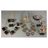 Black and Gold Toned Costume Jewelry