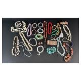 Natural Stone and Shell Jewelry incl Vintage