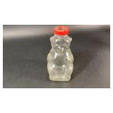 Vintage Glass Bear and Clown Bottle Banks