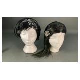 Vintage Ladies Feather Hats