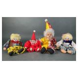 Porcelain Head Clown Dolls