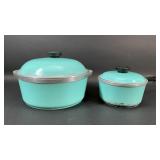 Vintage Club Aluminum Turquoise Pots