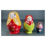 Ceramic Matryoshka Inspired Measuring Cups