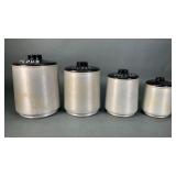 Vintage Kromex Spun Aluminum Canisters