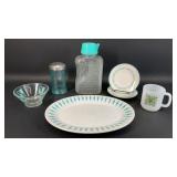 Vintage Turquoise Kitchen Items